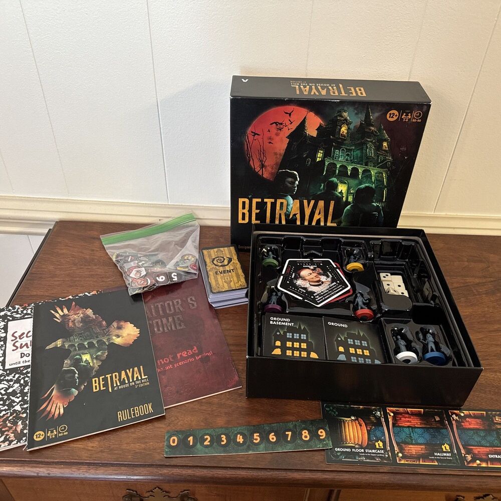 Avalon Hill Betrayal at House on the Hill 3rd Edition Complete